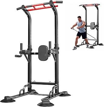SogesPower Adjustable Pull Up Bar Station
