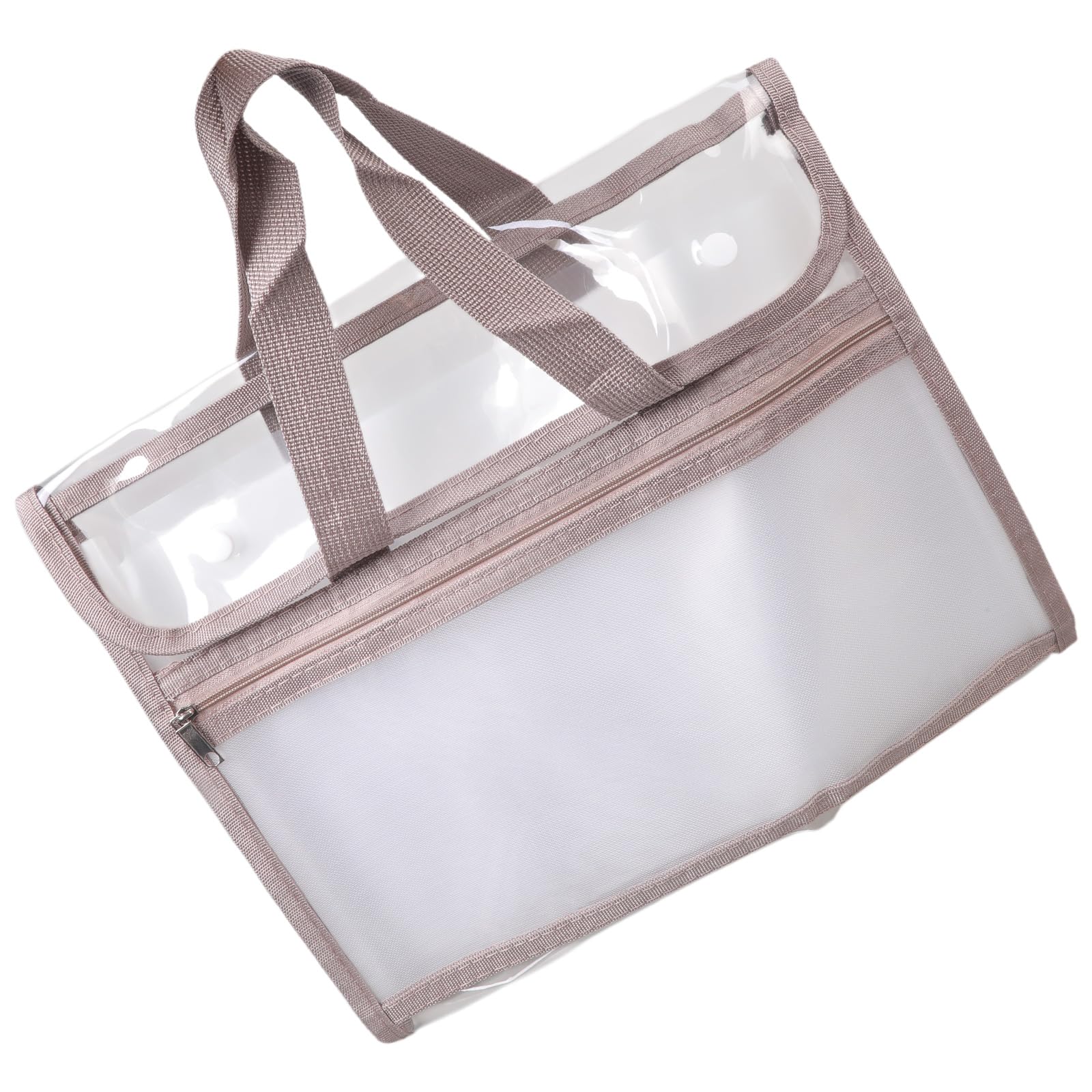 Jazuaiao 13 Pocket Expandable Sorting Folder PVC File Organiser Water Resistant Document Bag for School