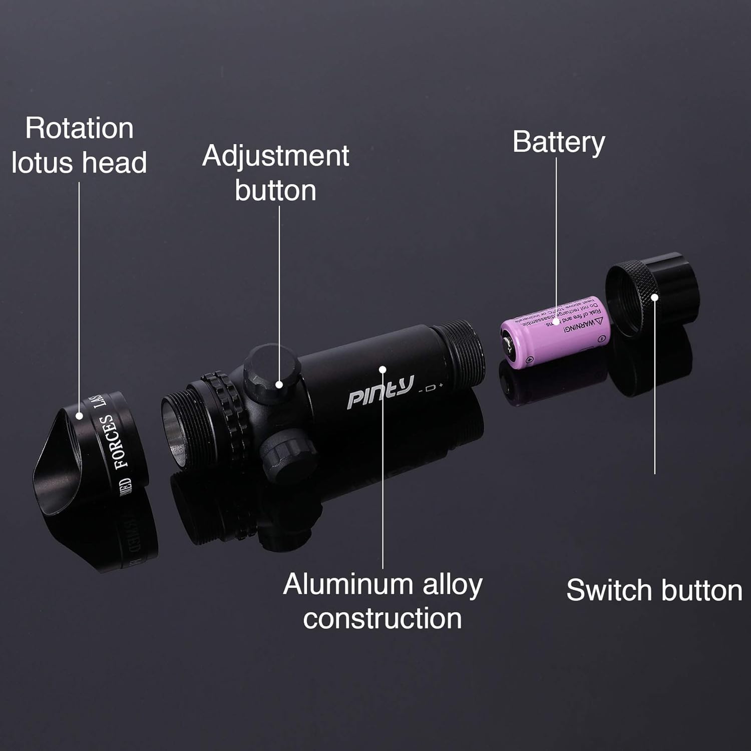 Pinty Green Laser Sight Hunting Rifle Dot Scope Adjustable with Mounts : Sports & Outdoors