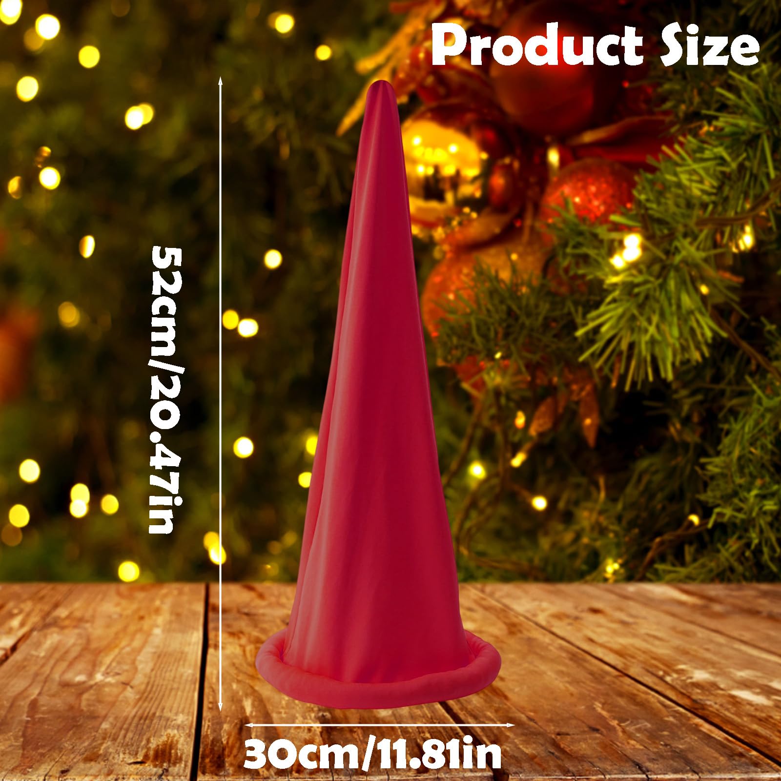 ZPLASK Red Gnome Hat, Fantasy Costume Accessory for Adults Role-Playing Props and Photo Shoot, Dwarf Hat for Themed Parties and Cosplay - Image 2