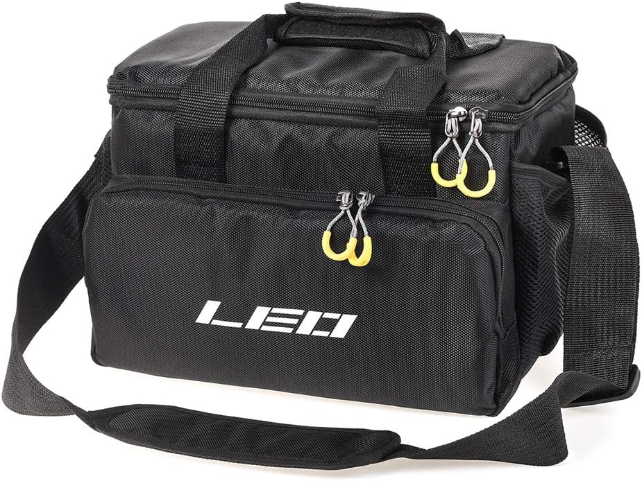 HEIMAO fishing bag,Multifunctional Padded Fishing Tackle Bag Fishing Accessories Storage Bag Case Carp Fishing Shoulder Bag Hand Bag