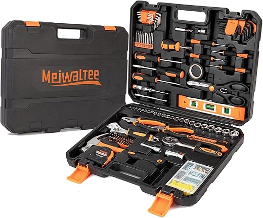 Meiwaltee 197 pezzi Set di attrezzi per la riparazione della casa, kit...