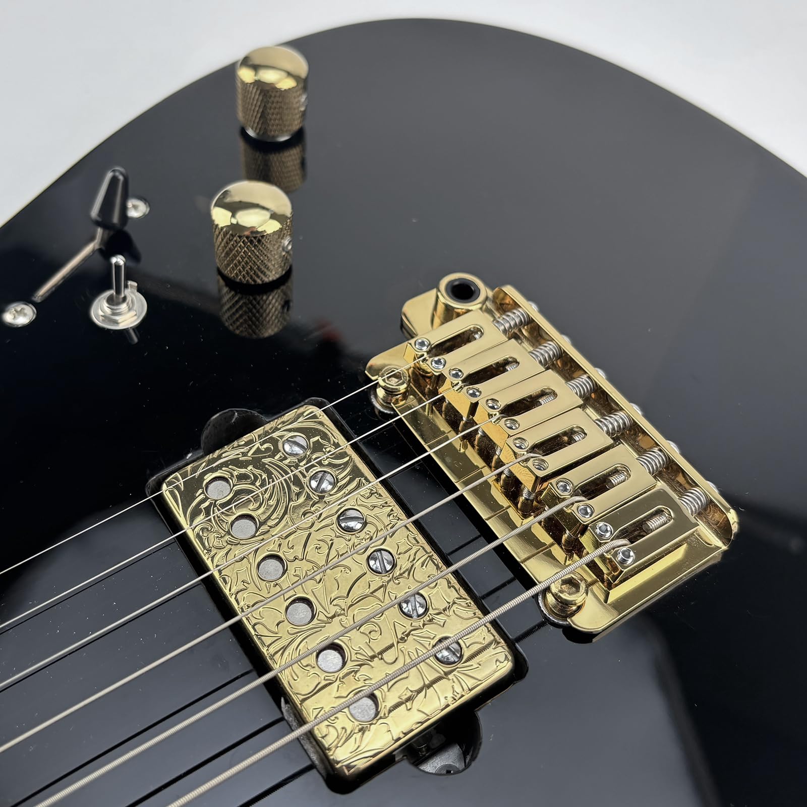 Amazon.com: OVSAL 10.5mm Electric Guitar Bridge with Zinc Alloy