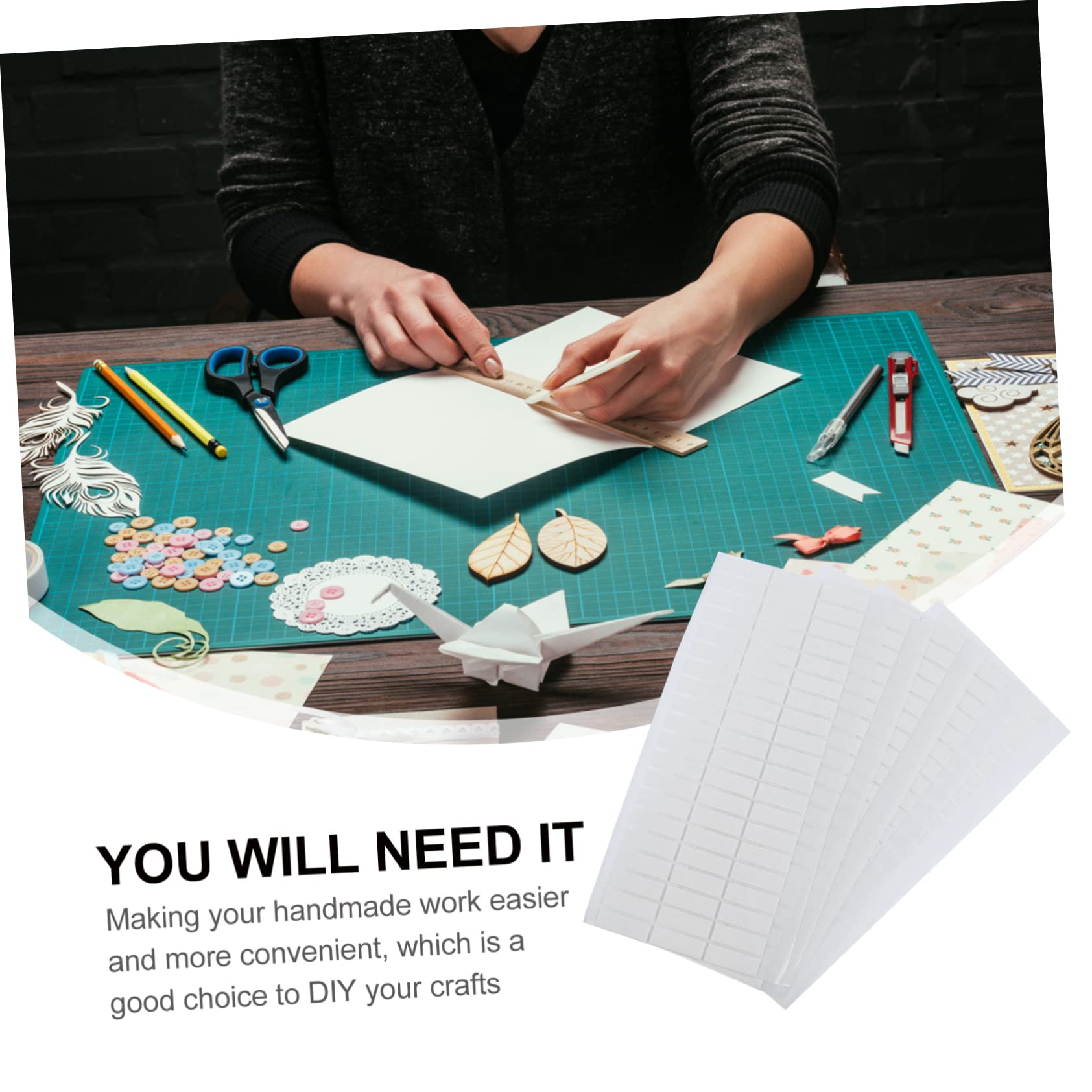 DOITOOL 3 Set Nastro Biadesivo Adesivo Eva Per Crafting Per Effetti E Progetti Te Facile Rimuovere Residui Per Biglietti E Scrapbooking 5 Fogli*3