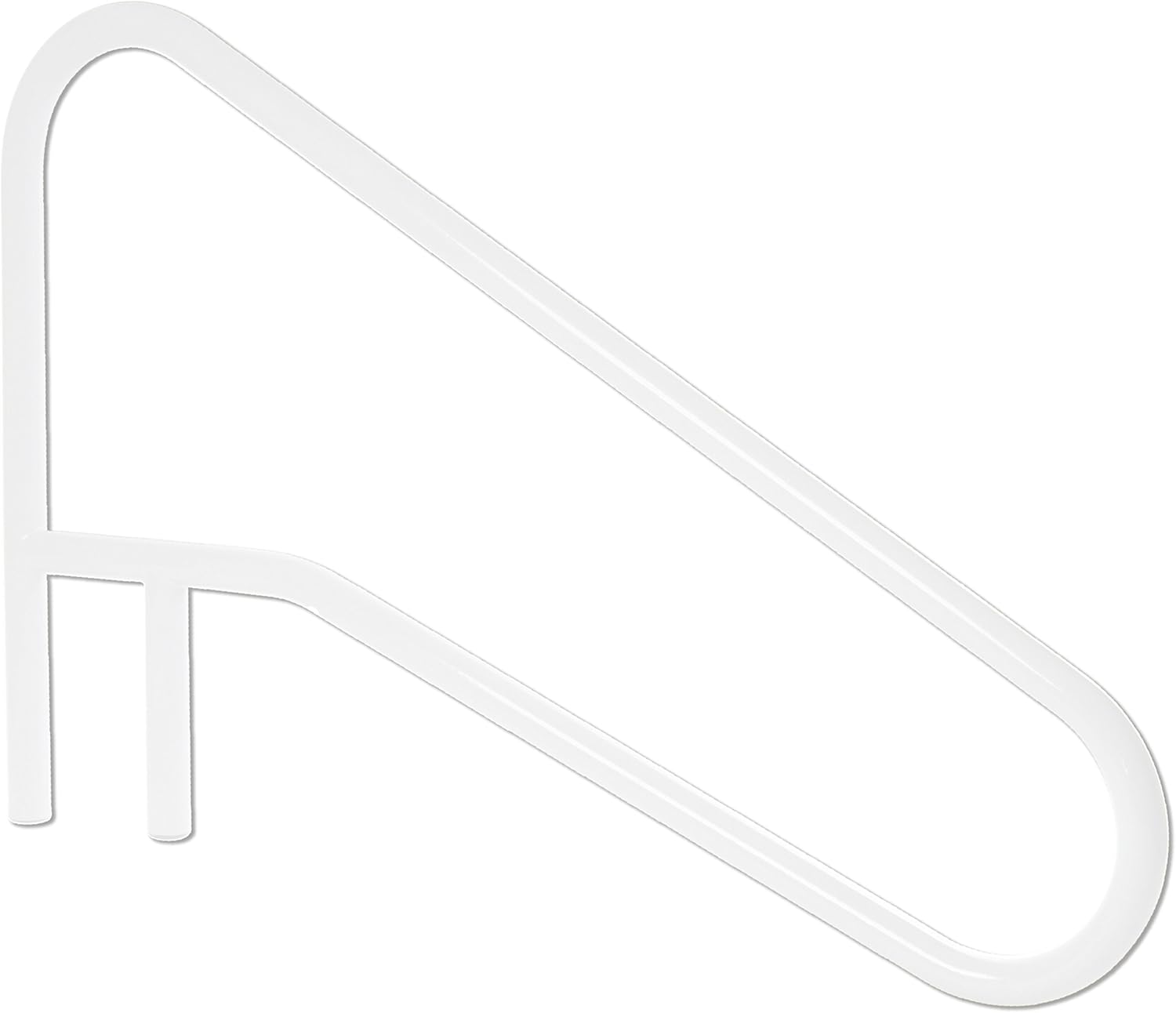 S.R. Smith DMS-102A 3-Bend Deck Mounted Braced Swimming Pool Handrail, Stainless Steel