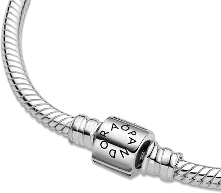 PANDORA Moments Barrel Clasp Snake Bracelet