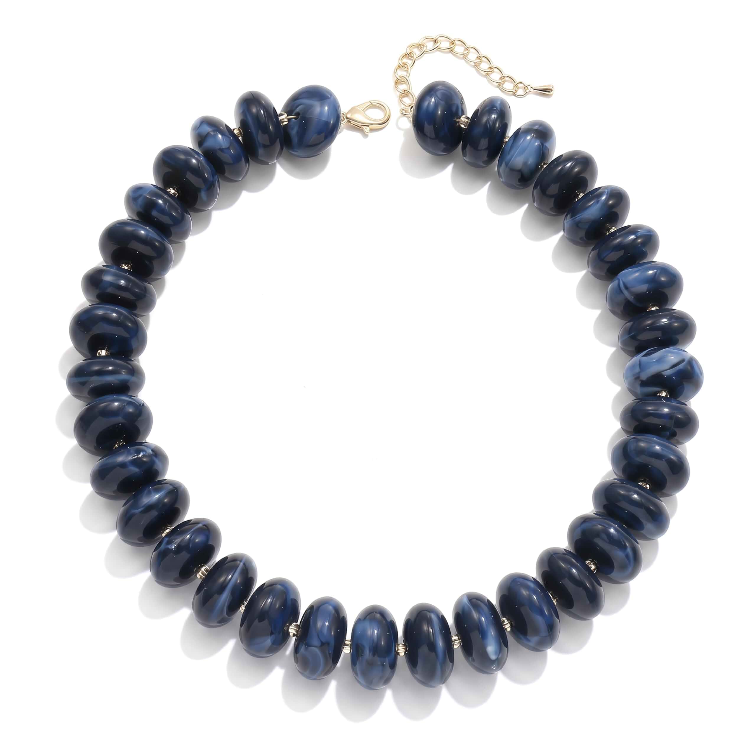 Elegance 11 designs Colorful Chunky Beaded Necklace for Women,Thick Acrylic Disc Bead Choker Statement Necklace Cute Trendy Necklaces Jewelry Gifts for Women