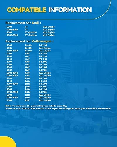 Miniatura 2 de PHILTOP 78541 Embrague de compresor de aire acondicionado, kit de embrague de compresor de CA bobina de polea para Jetta 2002-2005, Beetle