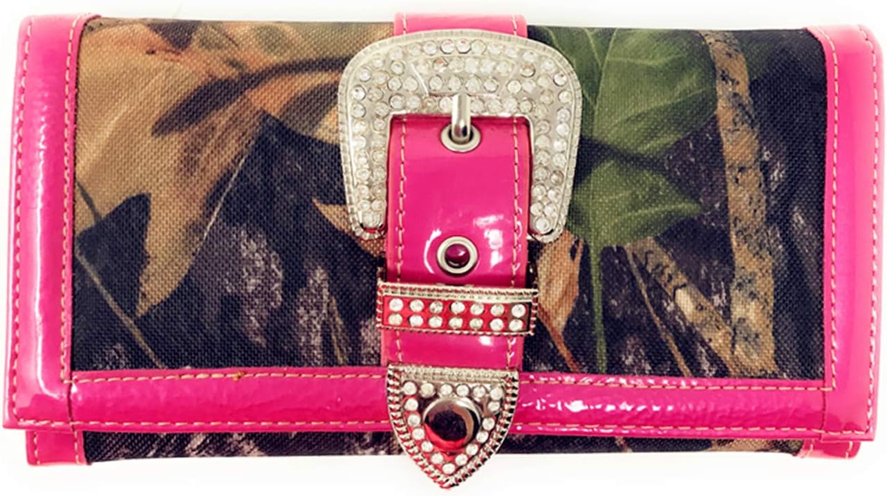Premium Women's Camouflage Buckle Shoulder Handbag Wallet in Multi-Color