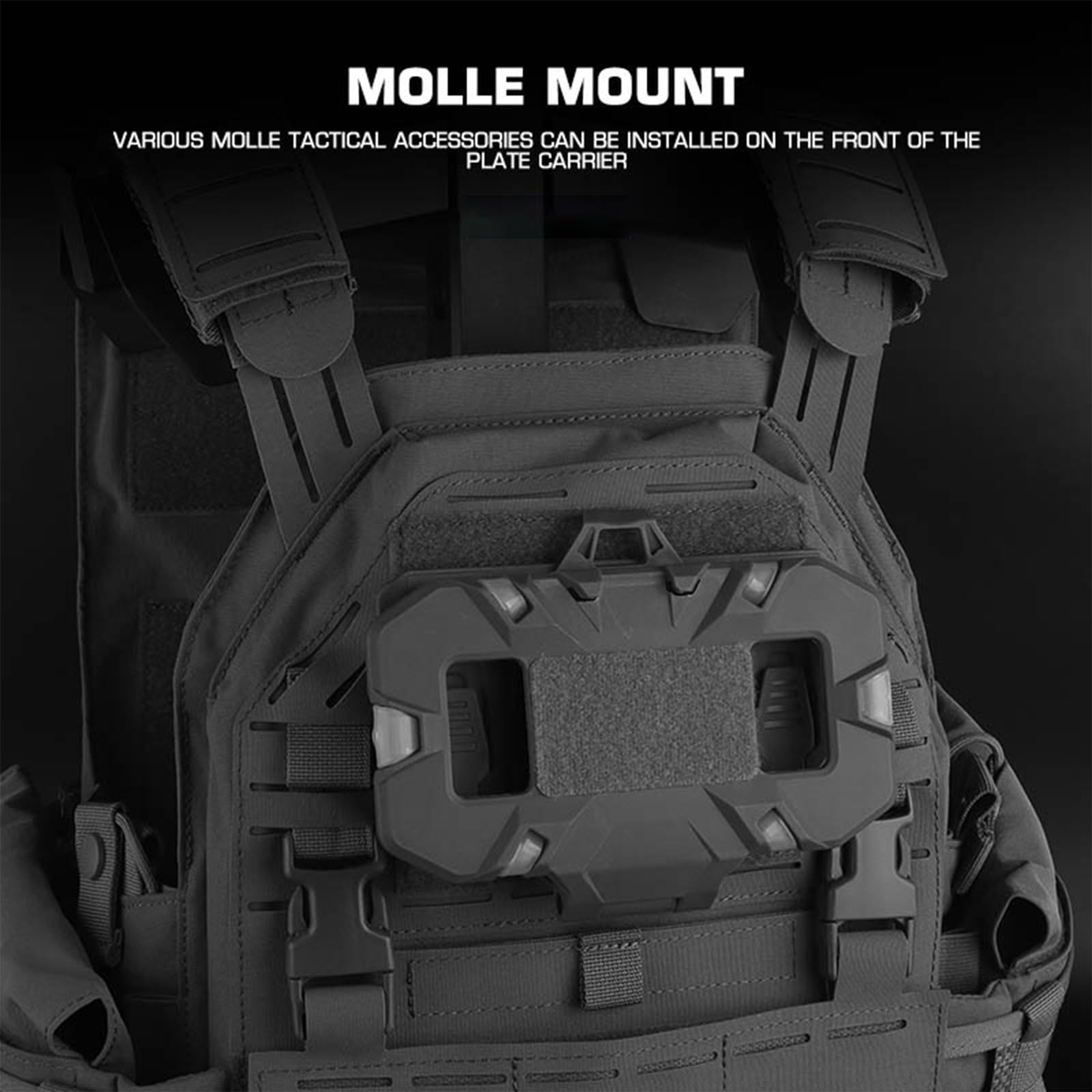 Chaleco táctico, ajustable, ligero, equipo de entrenamiento de protección para actividades al aire libre, caza, airsoft y juegos de CS, duradero, multiusos, equipo táctico al aire libre