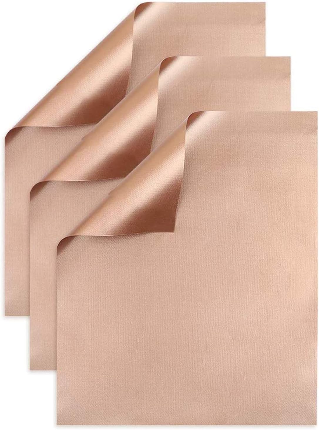 BBQ Grill Mesh Mat- Non-Stick Cooking Mats for Grilled Vegetables/Fish/Fajitas/Shrimp, Grilling Sheet Liner, Reusable Grill Accessories - Use on Gas, Charcoal, Electric Barbecue (set of 3, gold)