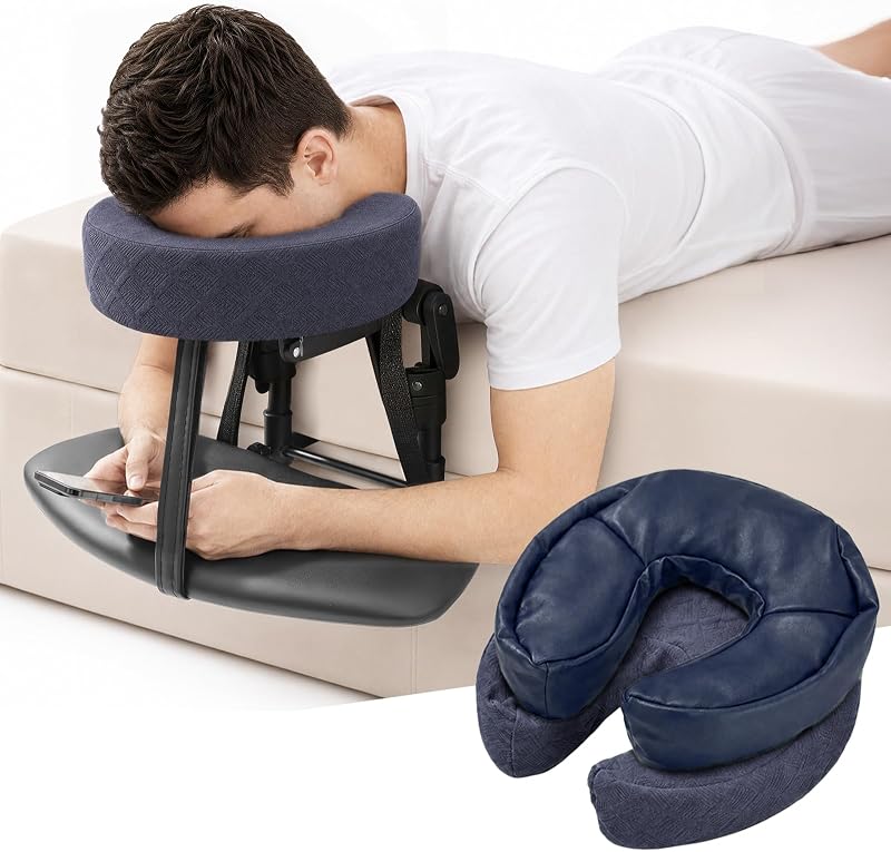 Apoio de cabeça para cama Cxgros com suporte facial e almofada para posição deitada