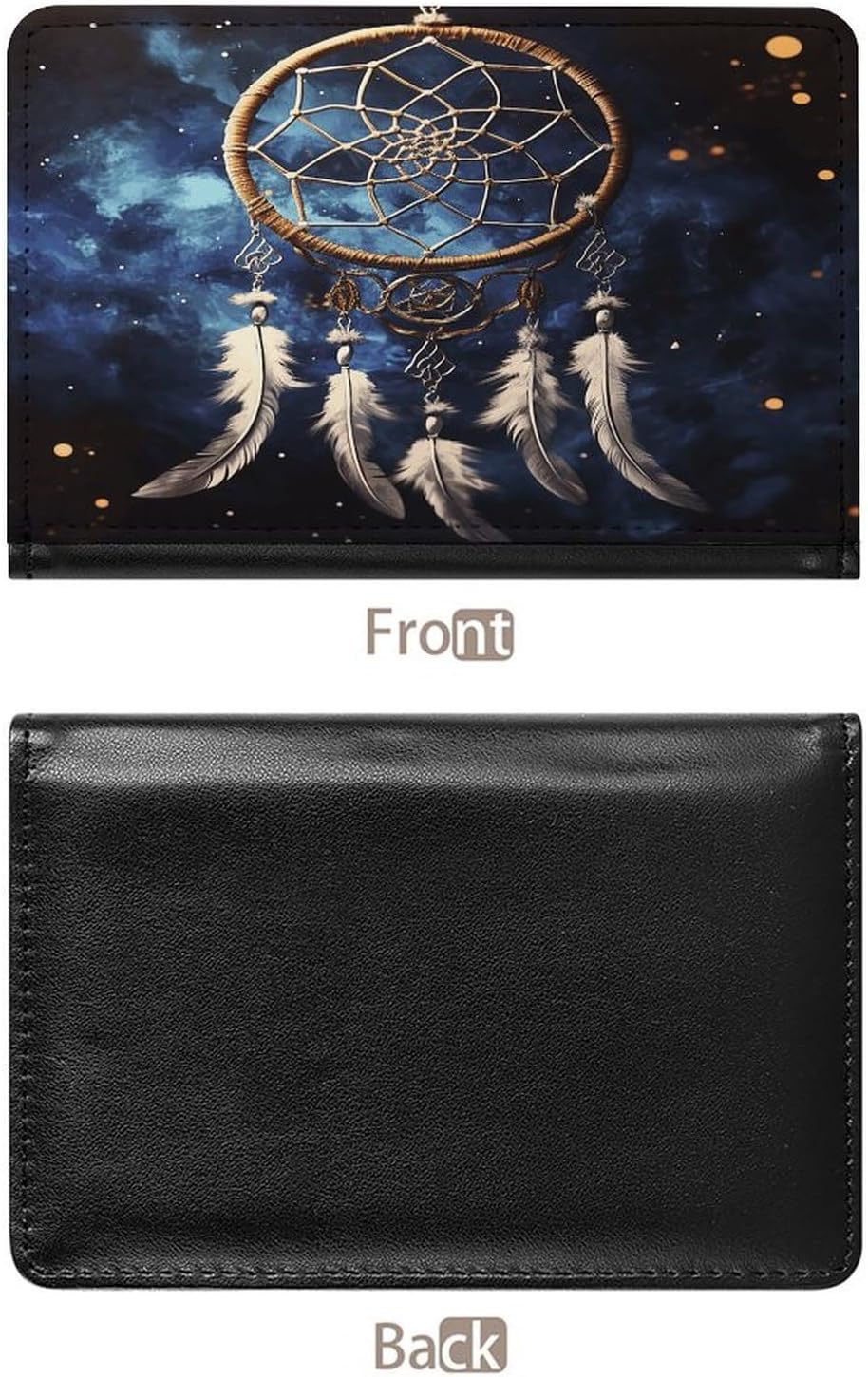 White Fantasy Dream Catcher Passport Holder for Travel image 3