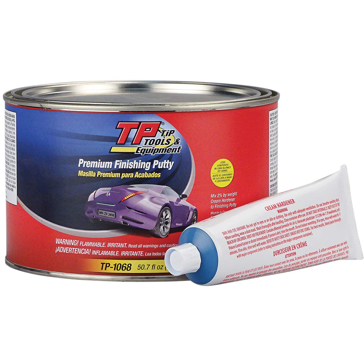 Premium Finishing Putty for Auto Body Repair, 50.7 oz, TP-1068