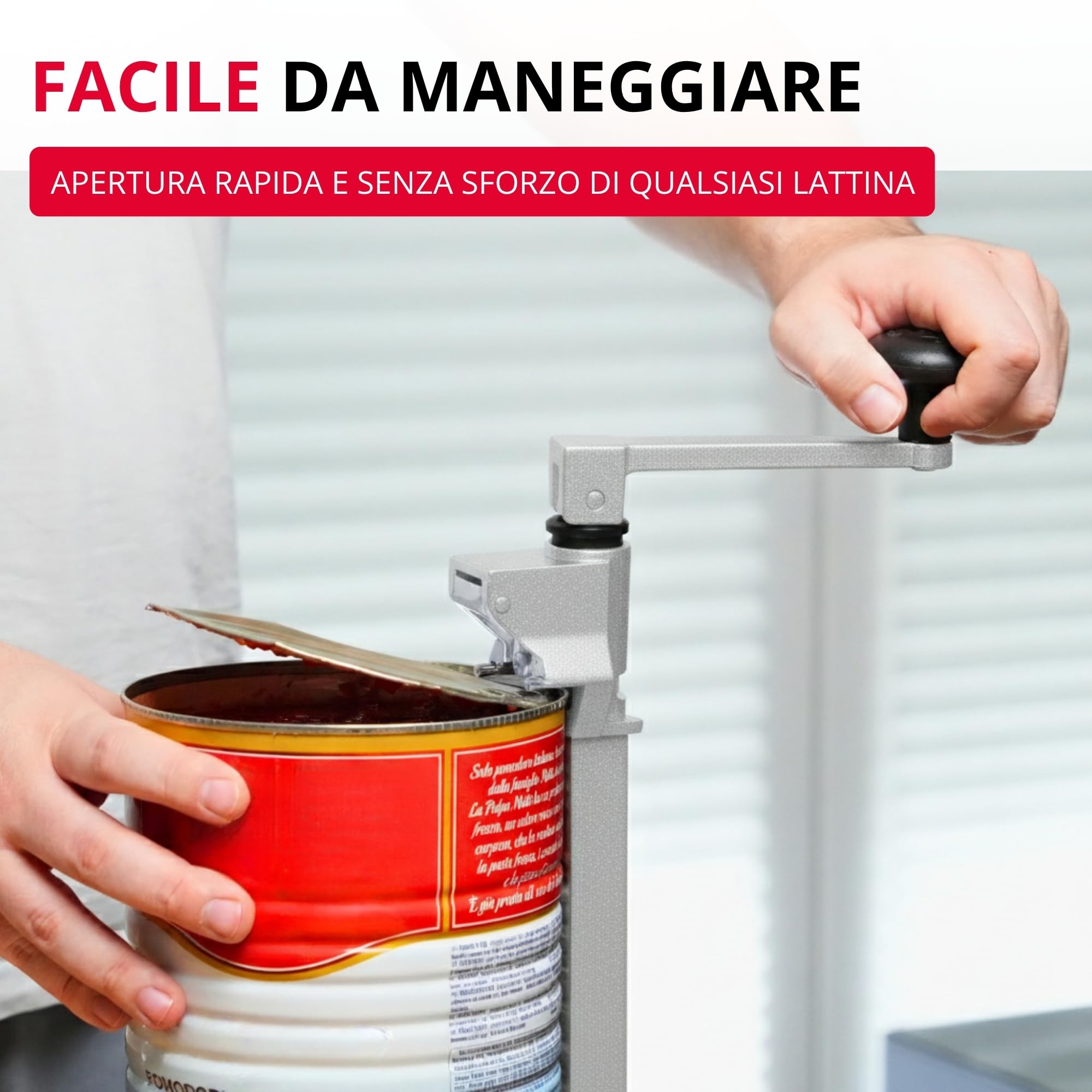 Westmark Sieger Clou 30 Apriscatole da montare al tavolo 84 cm Acciaio inox