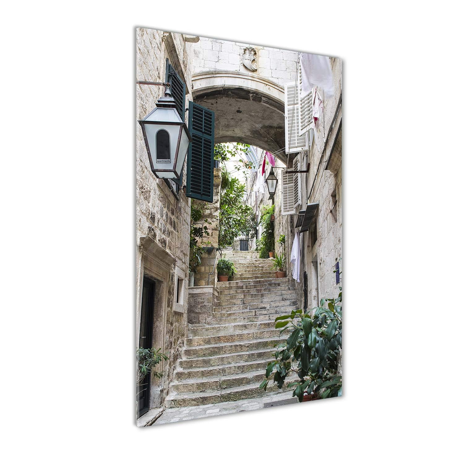 Dubrovnik panorama en verre 60x120 cm lavable pour mur de cuisine