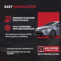 Vista 5 de Toyota Corolla - Agarradera de rueda de acero, 15" 5, rin de acero de 15X6 pulgadas