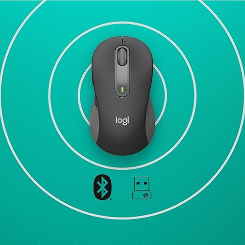 Miniatura 5 de Logitech Signature M650 L - Mouse inalámbrico de tamaño completo, para manos de gran tamaño, clics silenciosos, botones laterales personalizables,