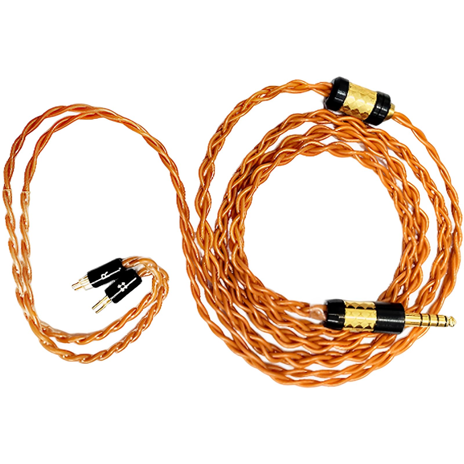 Litz Structure Aurphone Cable Actualizado 3.5 Mm/4.4 Mm Adaptador Balanceado Cambre para Calidad Sonido Transparente