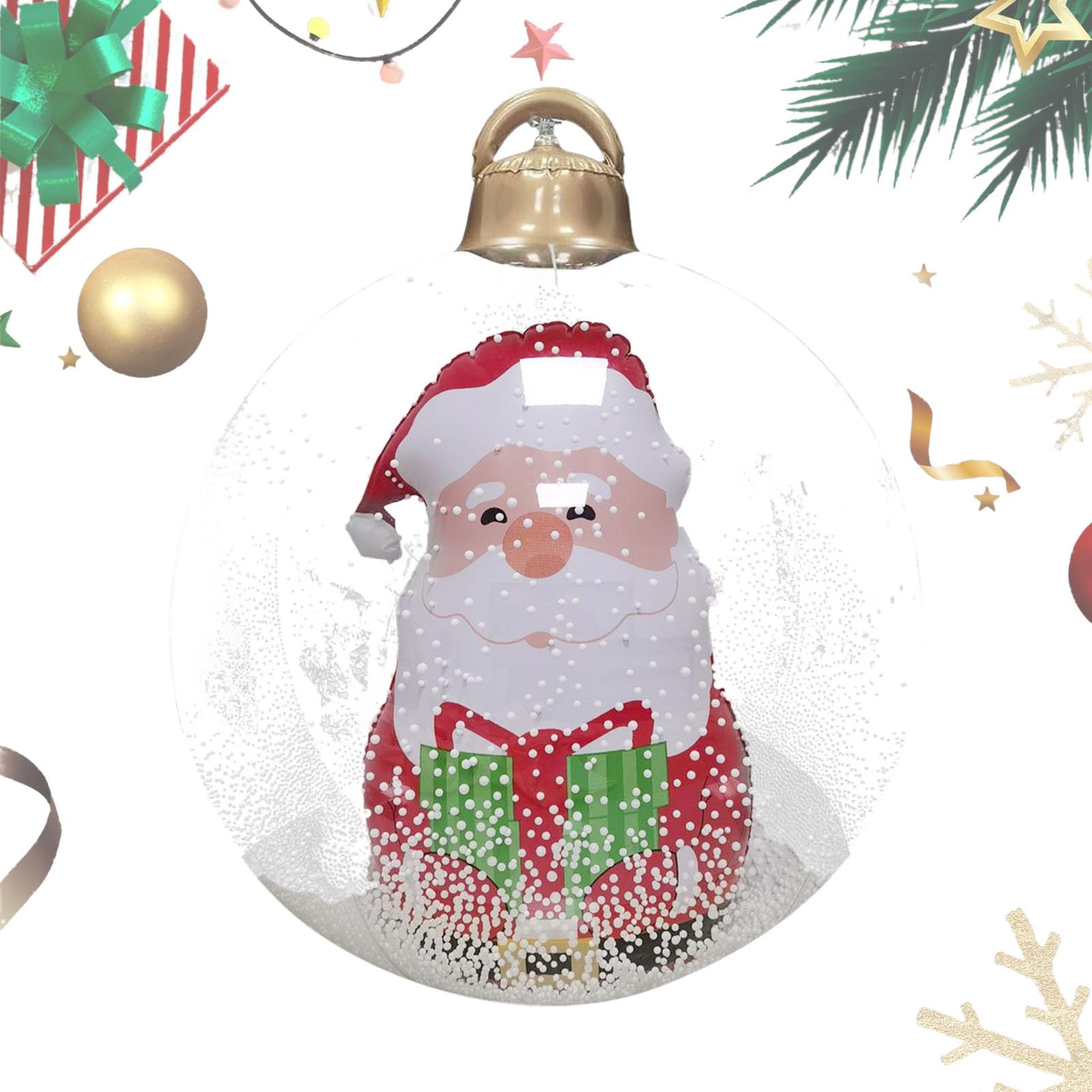 Bolas de Navidad inflables impermeables y resistentes para decoraciones exteriores 8