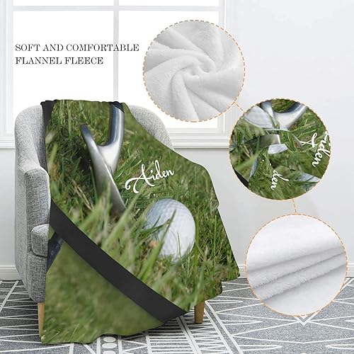 Miniatura 5 de Mantas deportivas personalizadas con nombre, manta de forro polar personalizada para sofá, cama, regalos de boda, 50 x 60 pulgadas