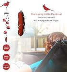 Cardinal Wind Chimes for Outside，Red Bird Wind Chimes Outdoor Decorations, for Mom/Grandma，Garden Patio Backyard Hanging Decor.