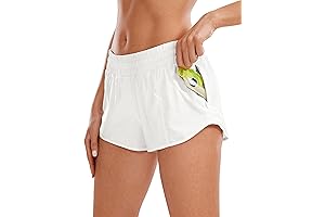 Low Rise Quick Dry Mesh Running Workout Shorts for Women