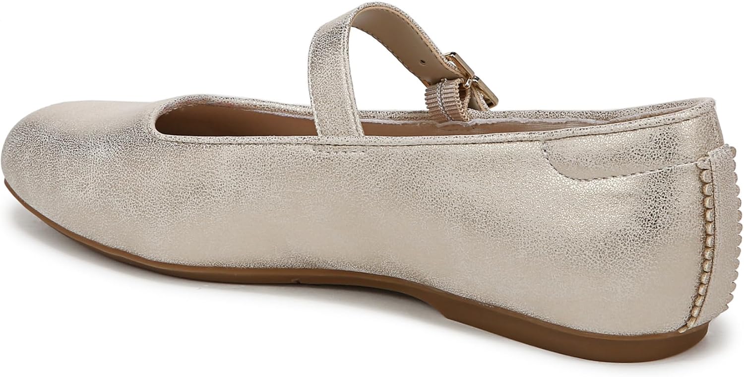 Dr. Scholl's Shoes Womens Wexley Jane Mary Jane Flat Light Gold Smooth 8.5 M - Image 8