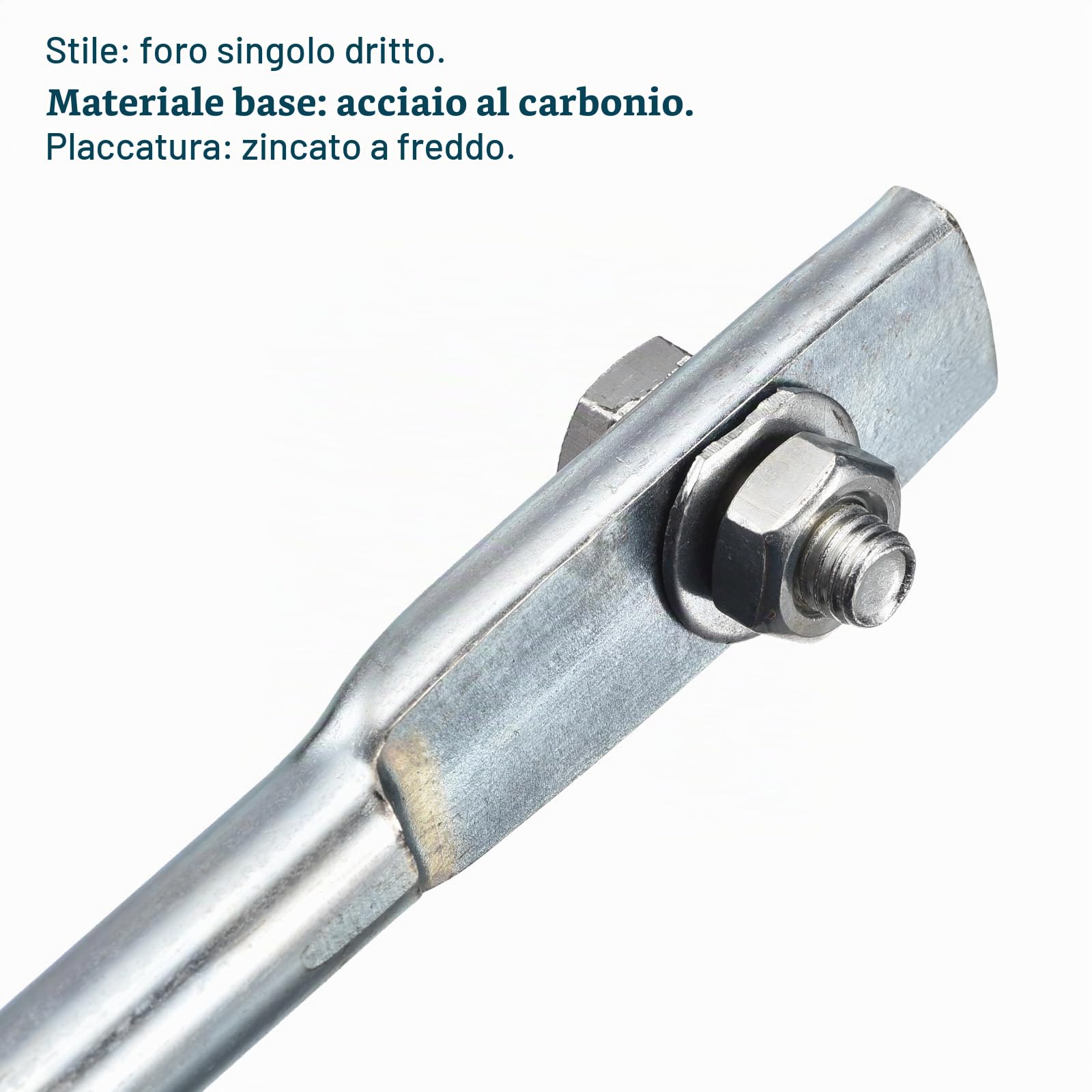 QUARKZMAN Punta di Messa a Terra Zincato a Freddo Asta di Terra 2 Piedi Paletto Messa a Terra Dritto a Foro Singolo per Antenna Satellitare