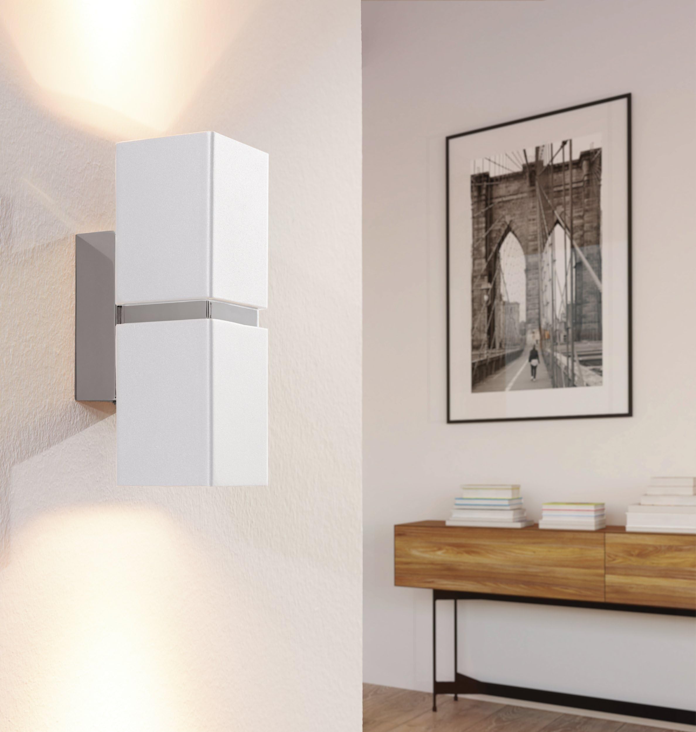 Eglo Passa Aplique led de 2 focos, luz de pared para interiores