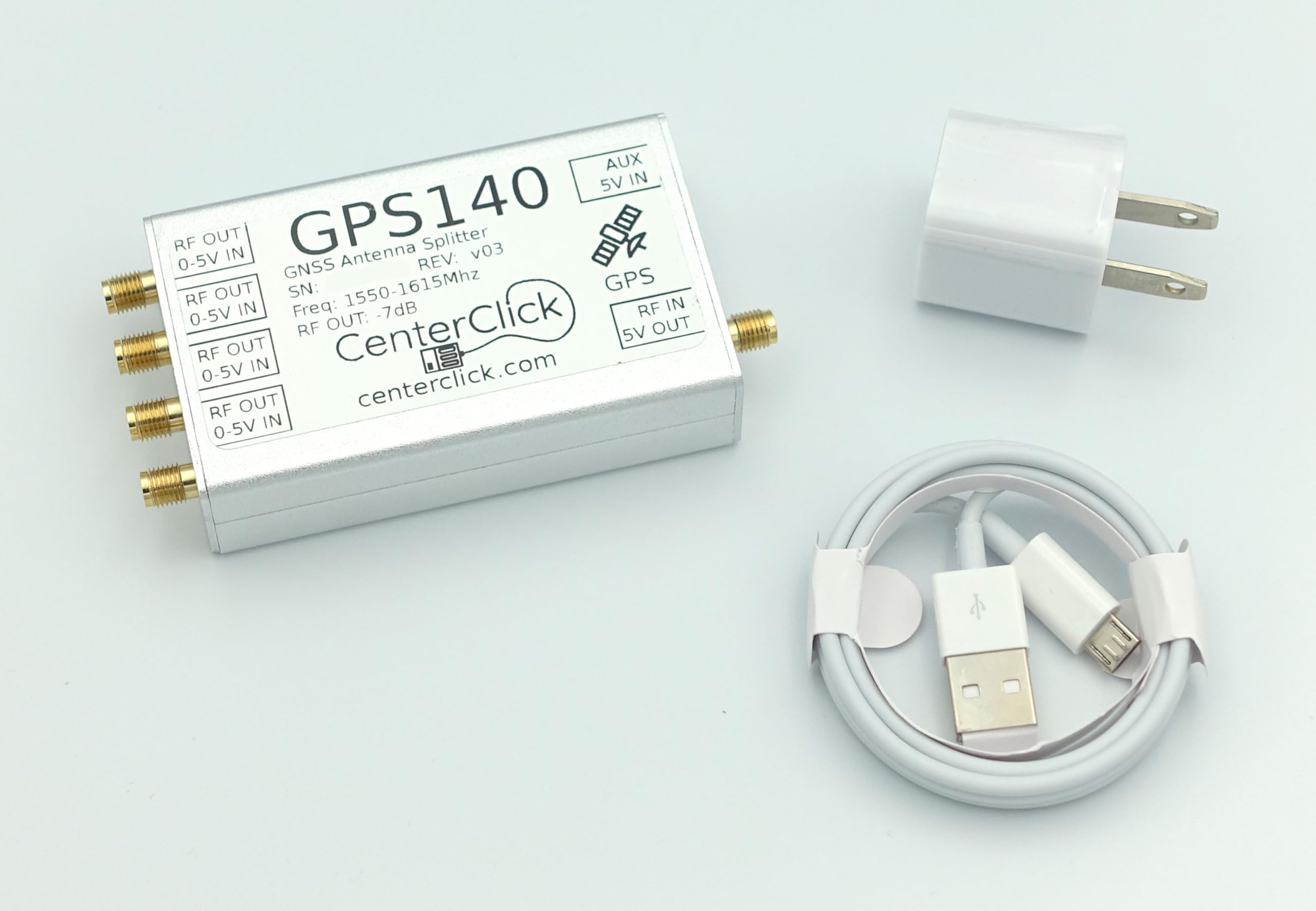 Amazon.com: CenterClick GPS14x GPS/GNSS 4-Way Splitter for Powered