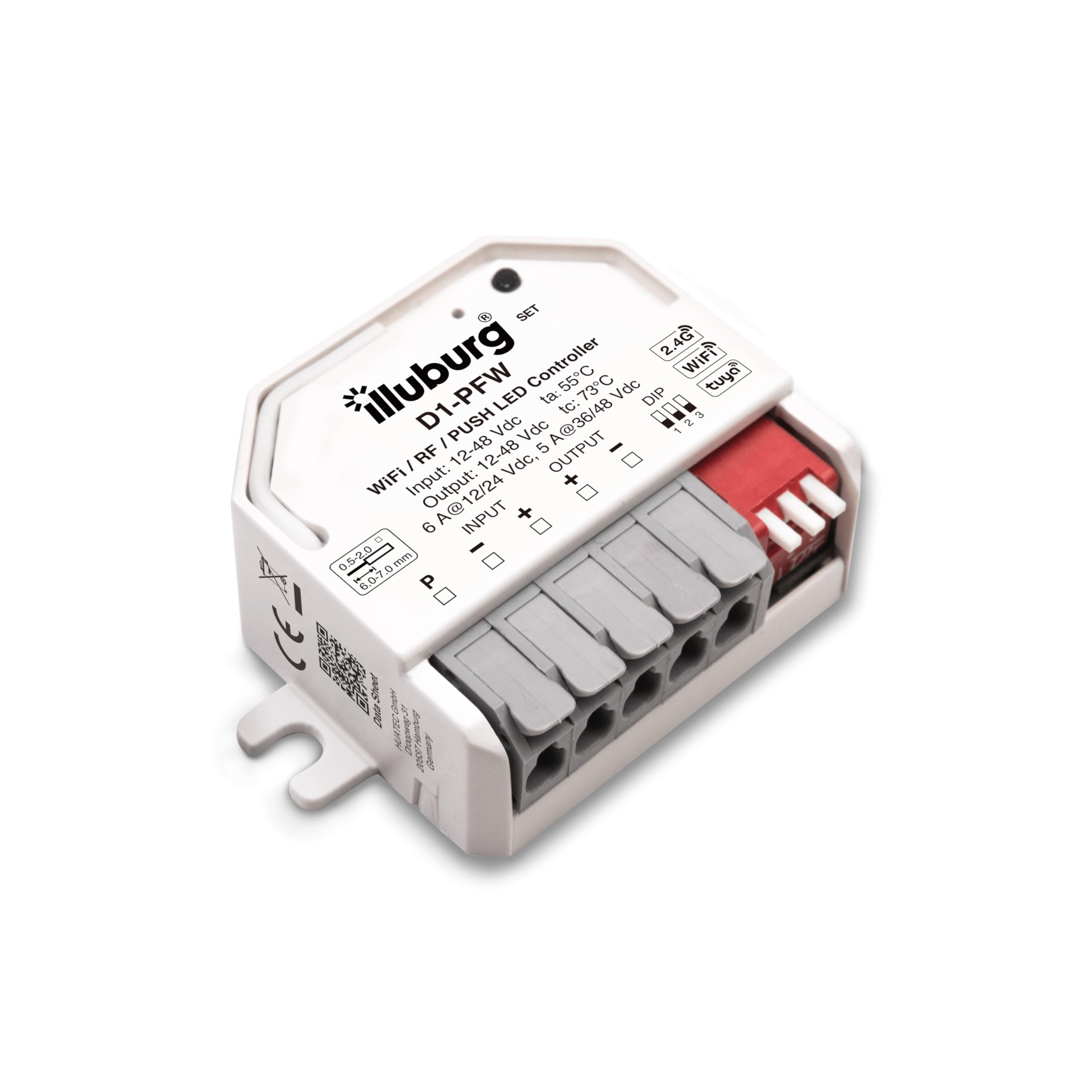 Controlador Dimmer Inteligente para Tiras LED a través de WiFi Alexa Tuya 2,4GHz RF Mando a Distancia Pulsador PUSH 12V 24V 48V Regulador Actuador de Regulación