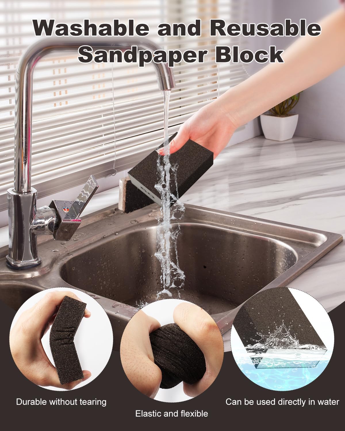 Rocaris Sanding Blocks - 60 Grit Set -4
