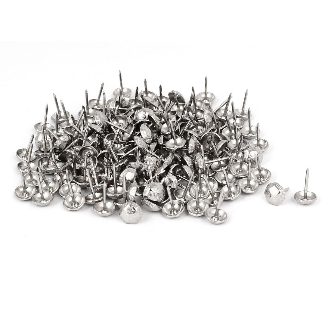 Uxcell Silver Sourcingmap 7/16 Inch Dia Stainless Steel Thumbtack Upholstery Decorative Nail Thumb Tack 150Pcs