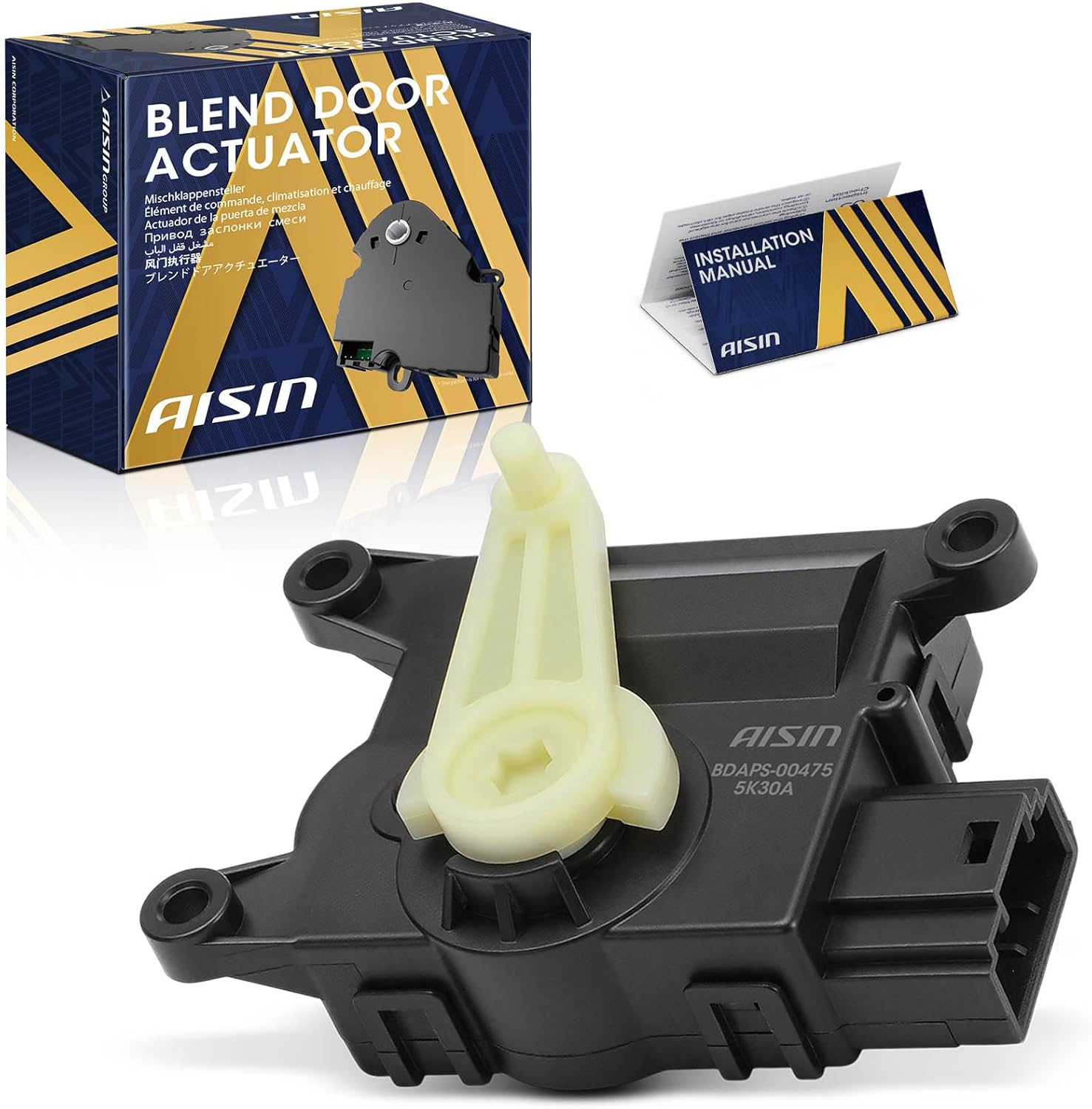 AISIN AFTERMARKET BDAPS-00475 HVAC Air Door Actuator - Compatible with Subaru Forester 2014-2016, Crosstrek 2016-2017, XV Crosstrek 2013-2015, Impreza 2013-2016 - Air Inlet Recirculation
