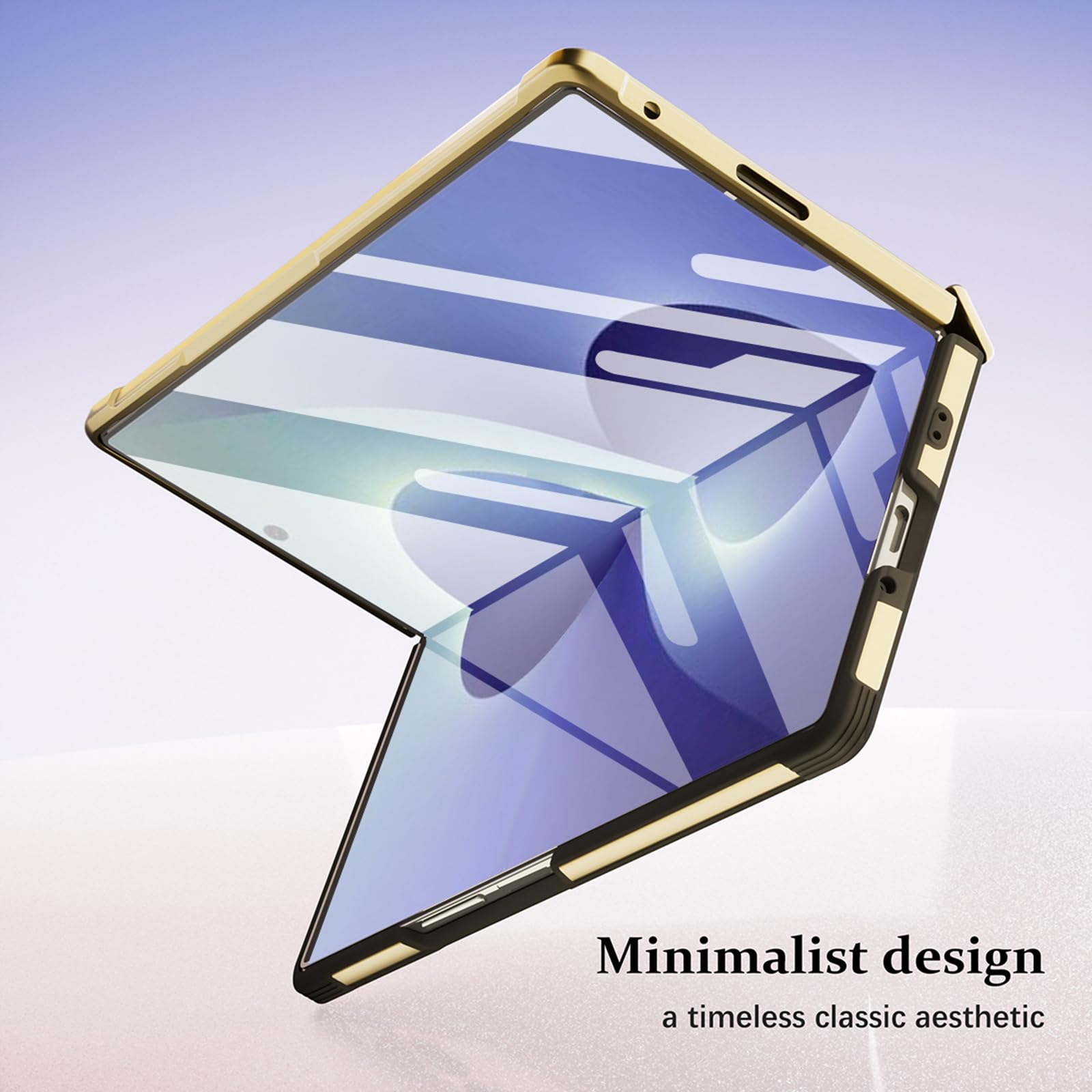 Magnetisch Hülle für Samsung Galaxy Z Fold 8 Ultra, Galvanik Gefrostet
