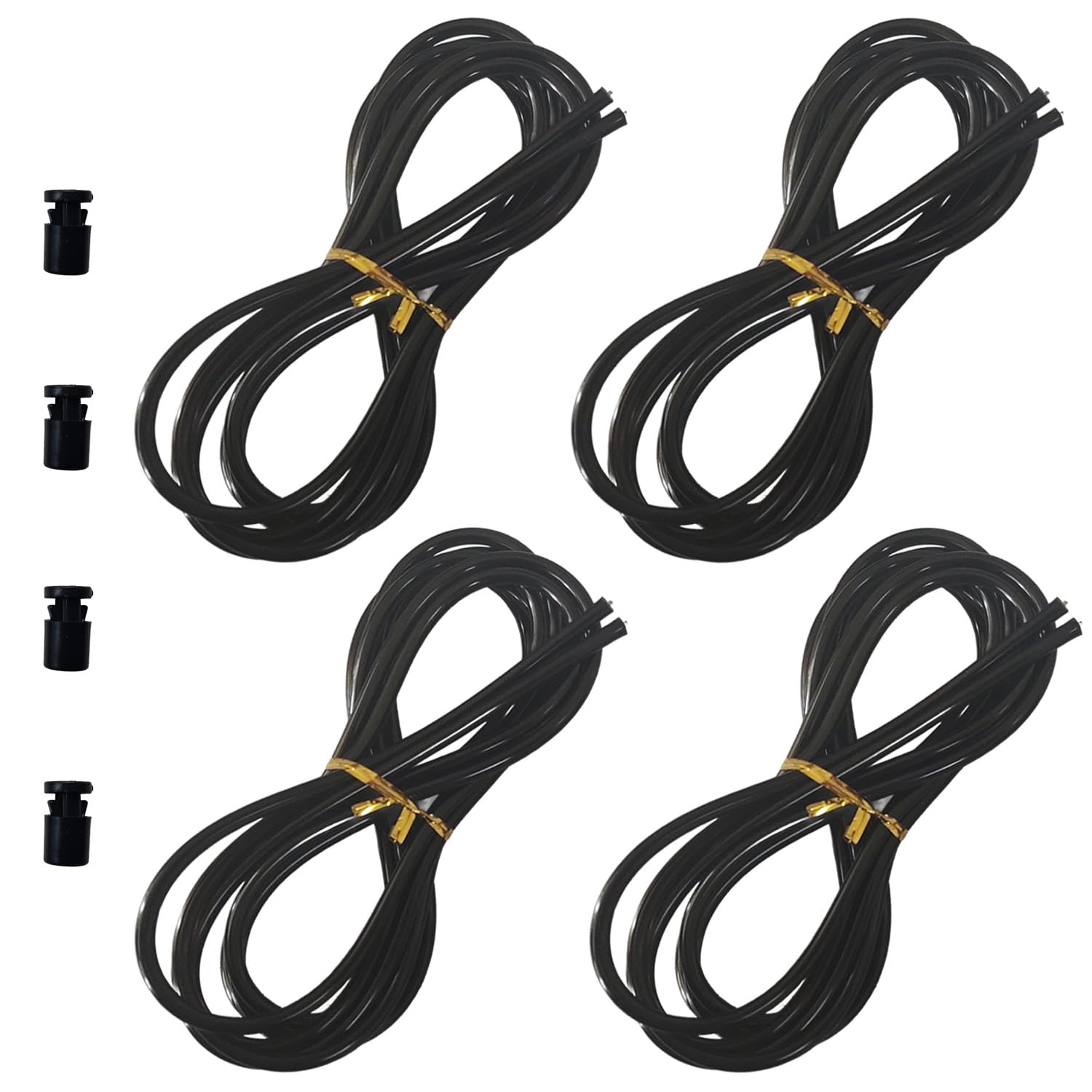 Cable de repuesto para cuerda de saltar de acero inoxidable con revestimiento de polímero 4 uds 5