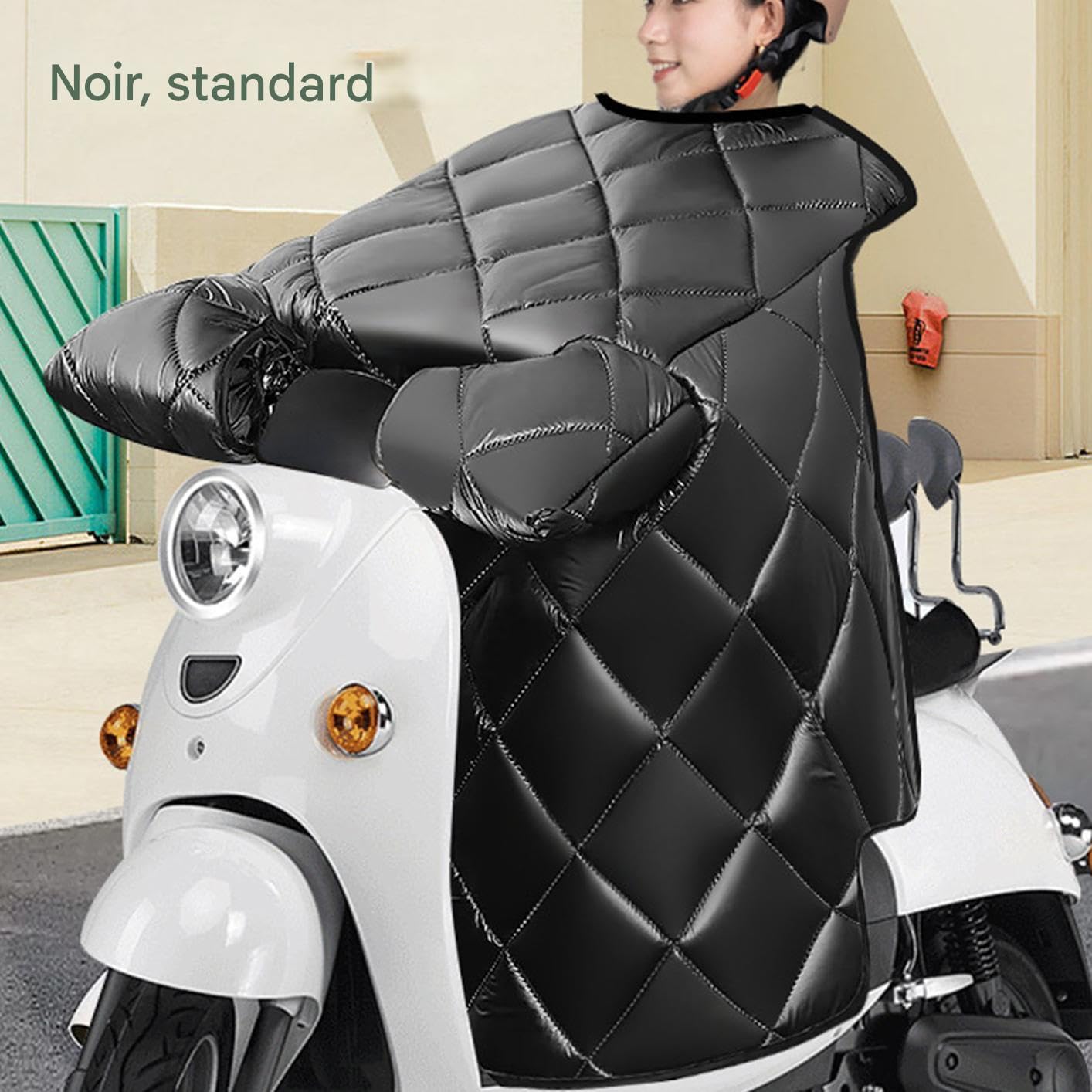 Couvre-Jambes Résistant Au Vent pour Moto Protection Confortable en Cuir PU