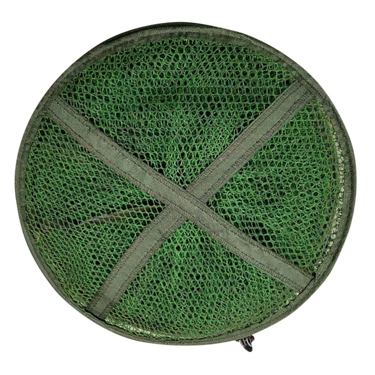 BESTonZON Foldable Fishing Keep Net with Quick-Dry PU Coating, Portable Fish Landing Net for Live Fish Storage & Coarse Fishing Supplies
