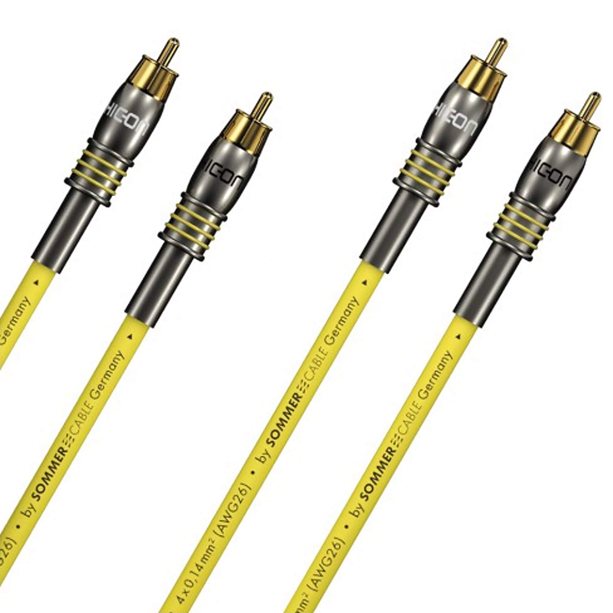 HICON "EPILOGUE" 2 x 1,5m Referenz Cinch RCA Kabel by Sommer Cable | EP3F-0150