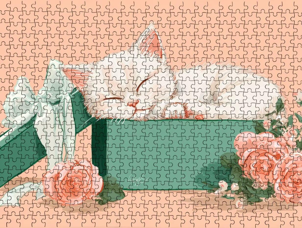Puzzle pour Adults 6000 Pièces, Fleurs pour Chats, Jigsaw Bois de YHPGL4582