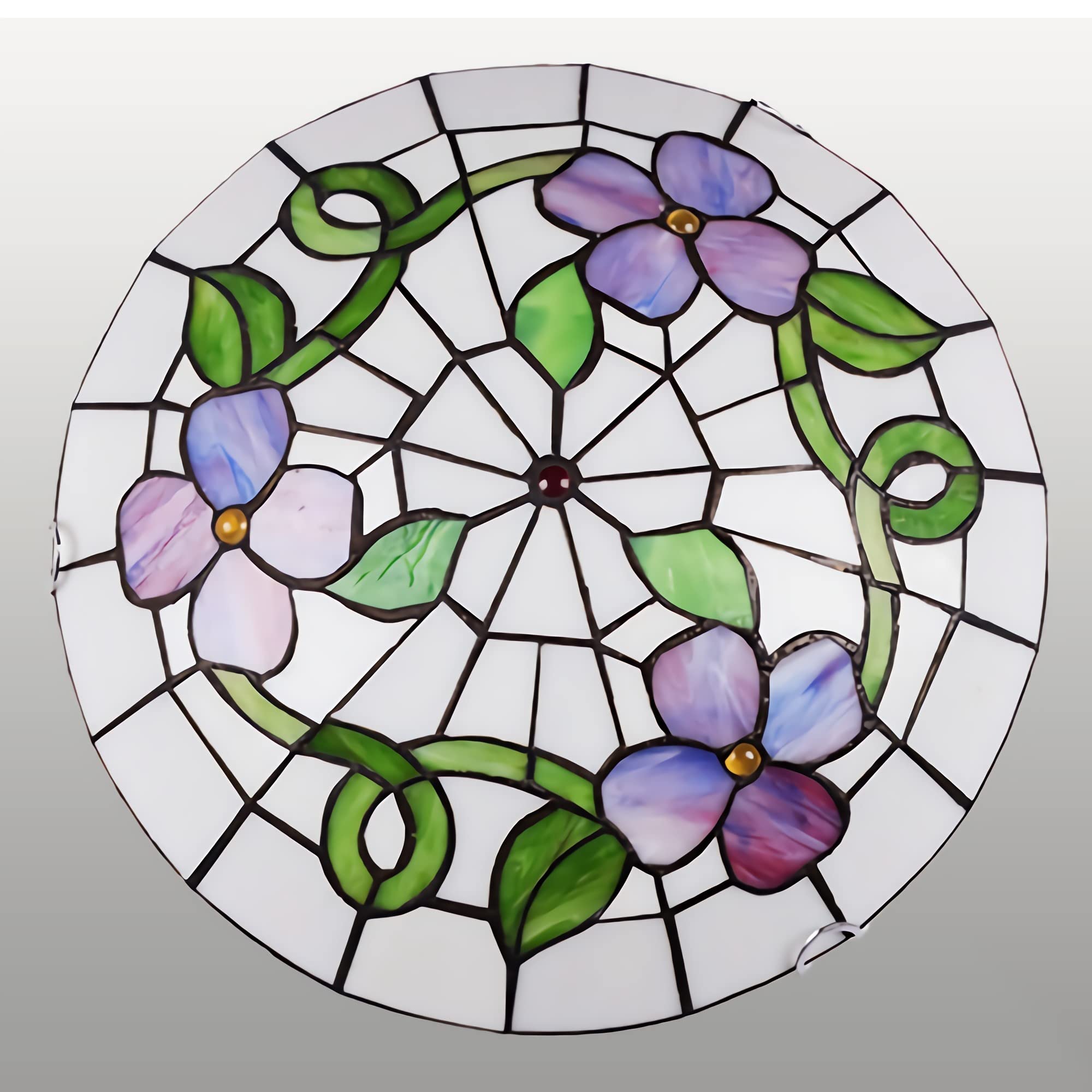 Plafonnier style Tiffany encastré vintage luminaire de plafond chambre et loft