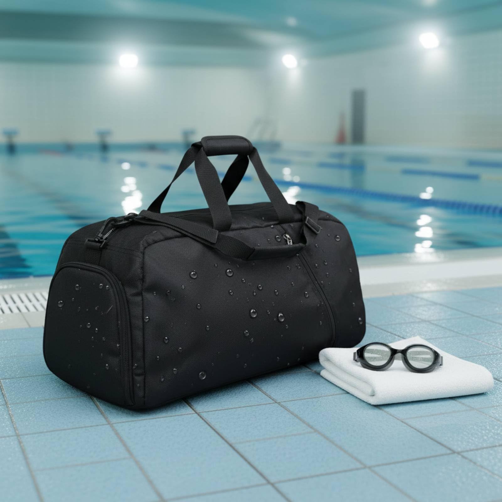 Waterproof Sports Pack Bag Gym Duffel Borsa Multifunzione Scomparto Scarpe Materiale Oxford Impermeabile Design Grande Capacità Adatto Allenamenti Trasporti Personali
