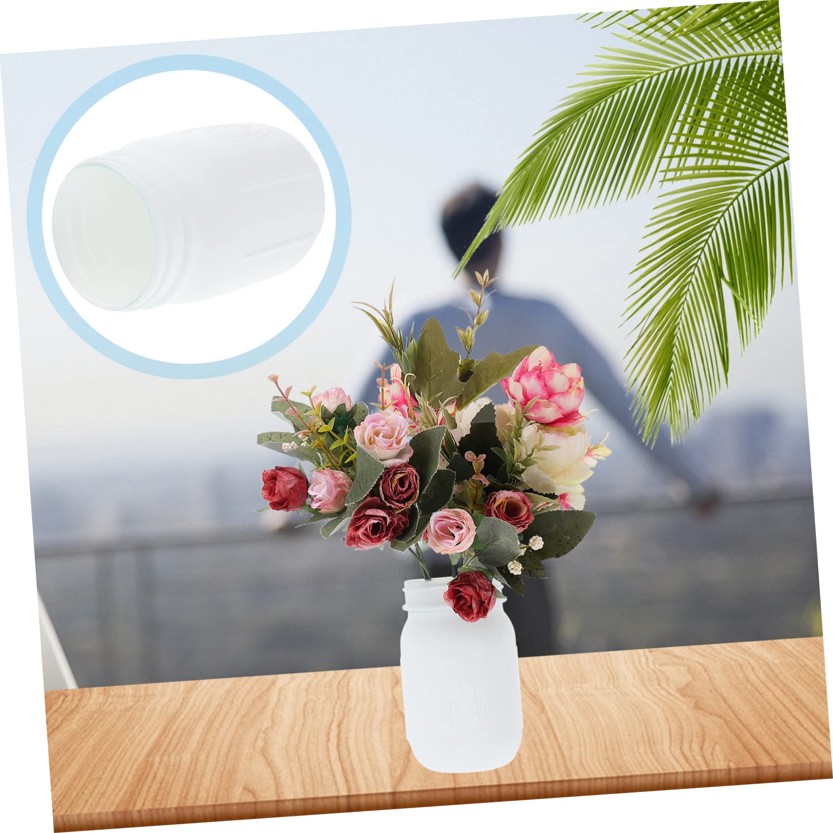 Cabilock Juego de 3 Jarrones de Cristal para Decoración del Hogar Jarrones de Flores Secas para Bodas Hogar Y Oficina
