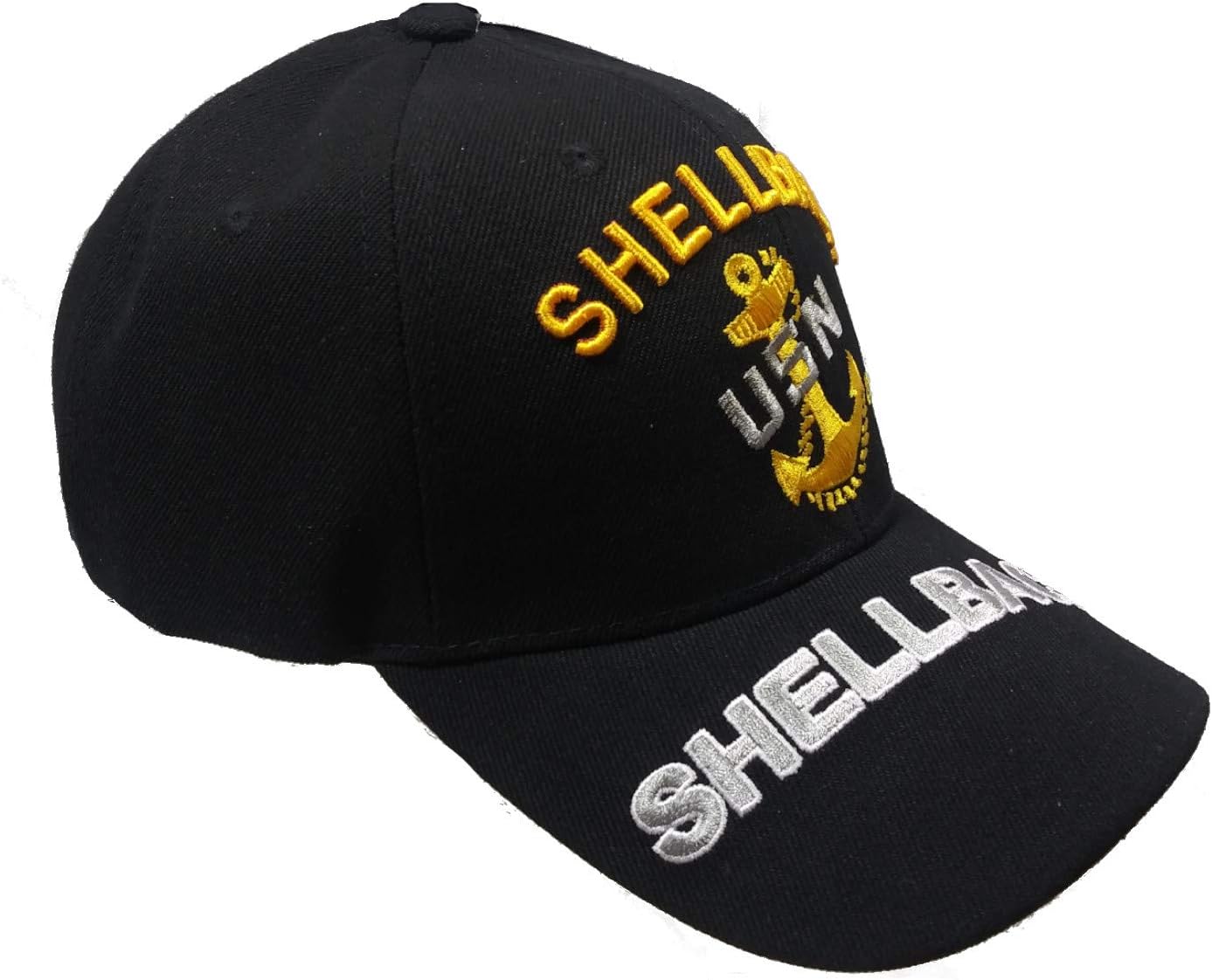 US Military Navy Shellback USN Black Baseball Cap