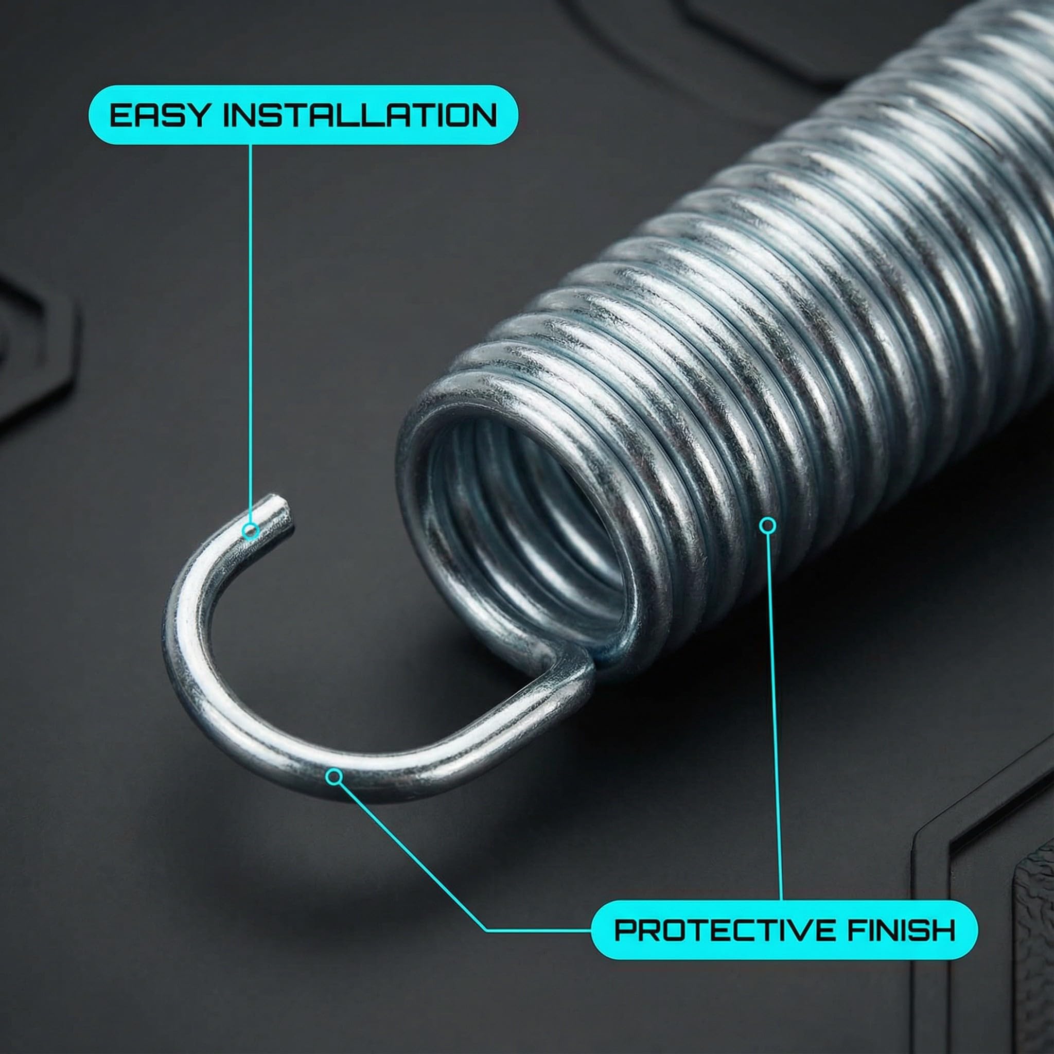 2 Pack 5-1/2 Inch 9625 Mechanical Extension Springs with Hook Ends — Amazon image 4