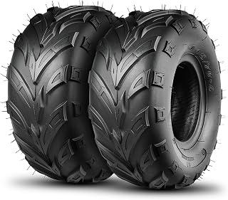 TRIPOWER 145/70-6 Sport ATV Tires: 145 70-6 Go Kart Knobby & Mini Bike Street Tires 145x70-6, 4 PR, Tubeless, Set of 2