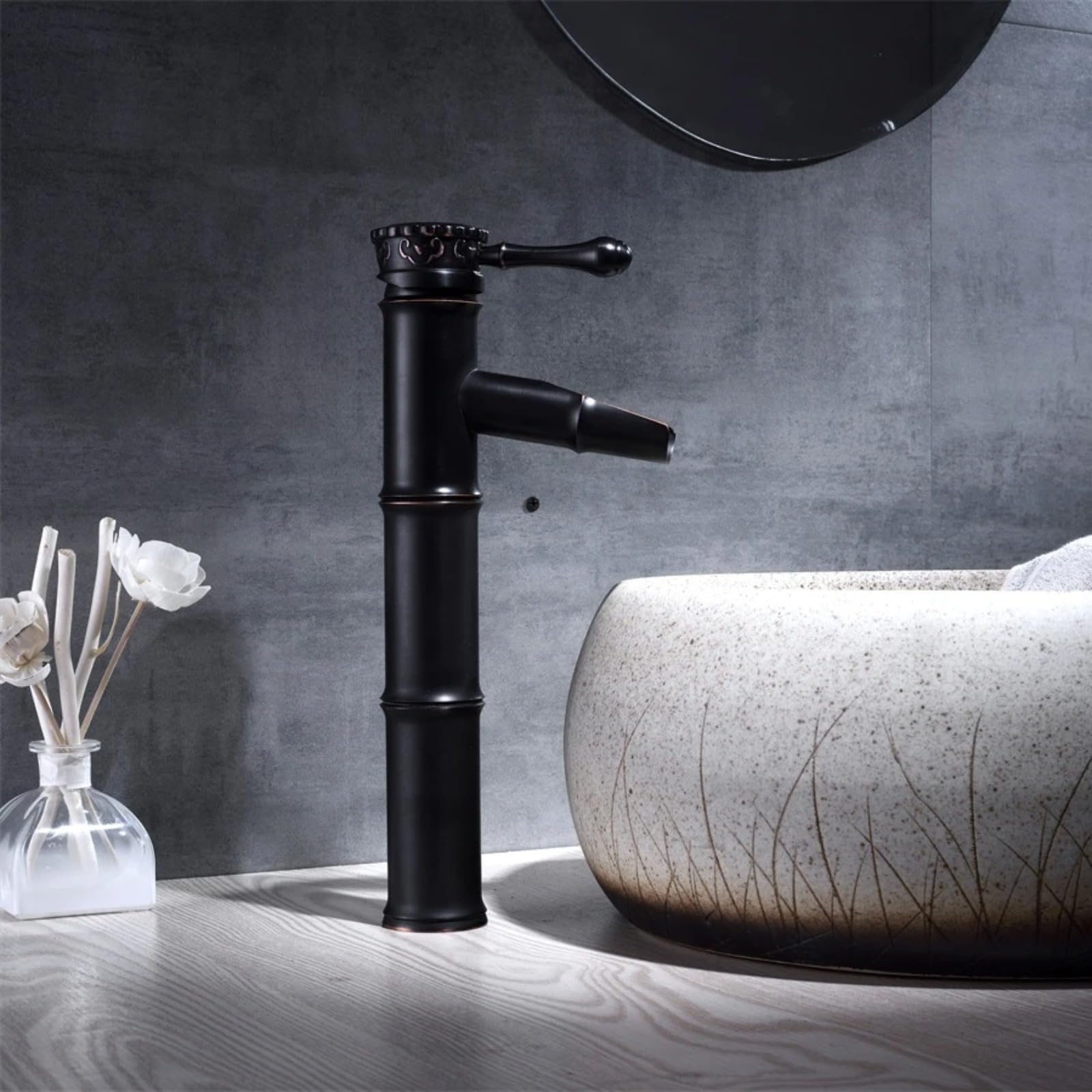 Robinet de salle de bain bambou cascade pour une ambiance spa