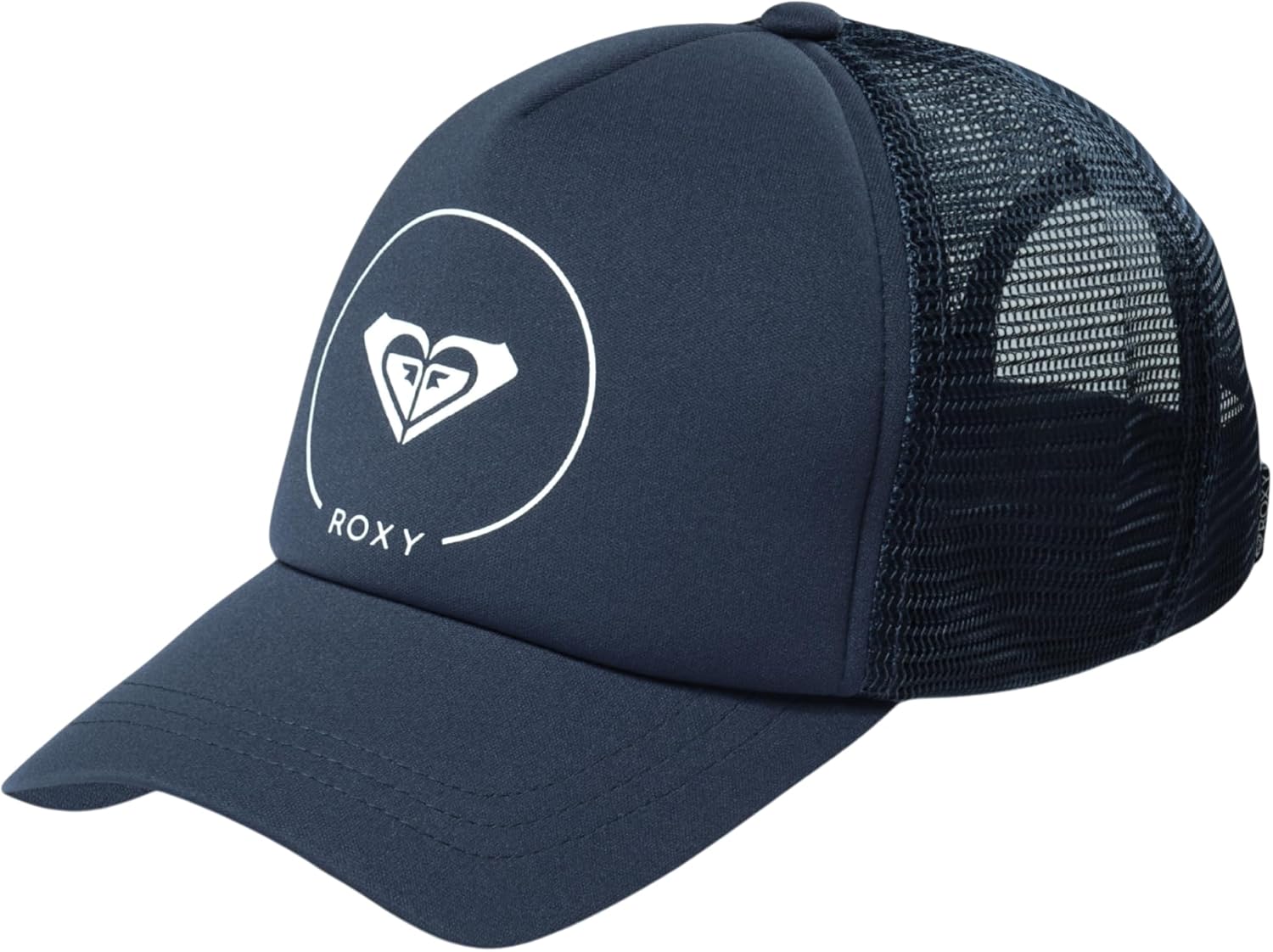 Roxy Women's Truckin Trucker Hat – Adjustable Summer Cap, Lightweight and Breathable with Mesh Back