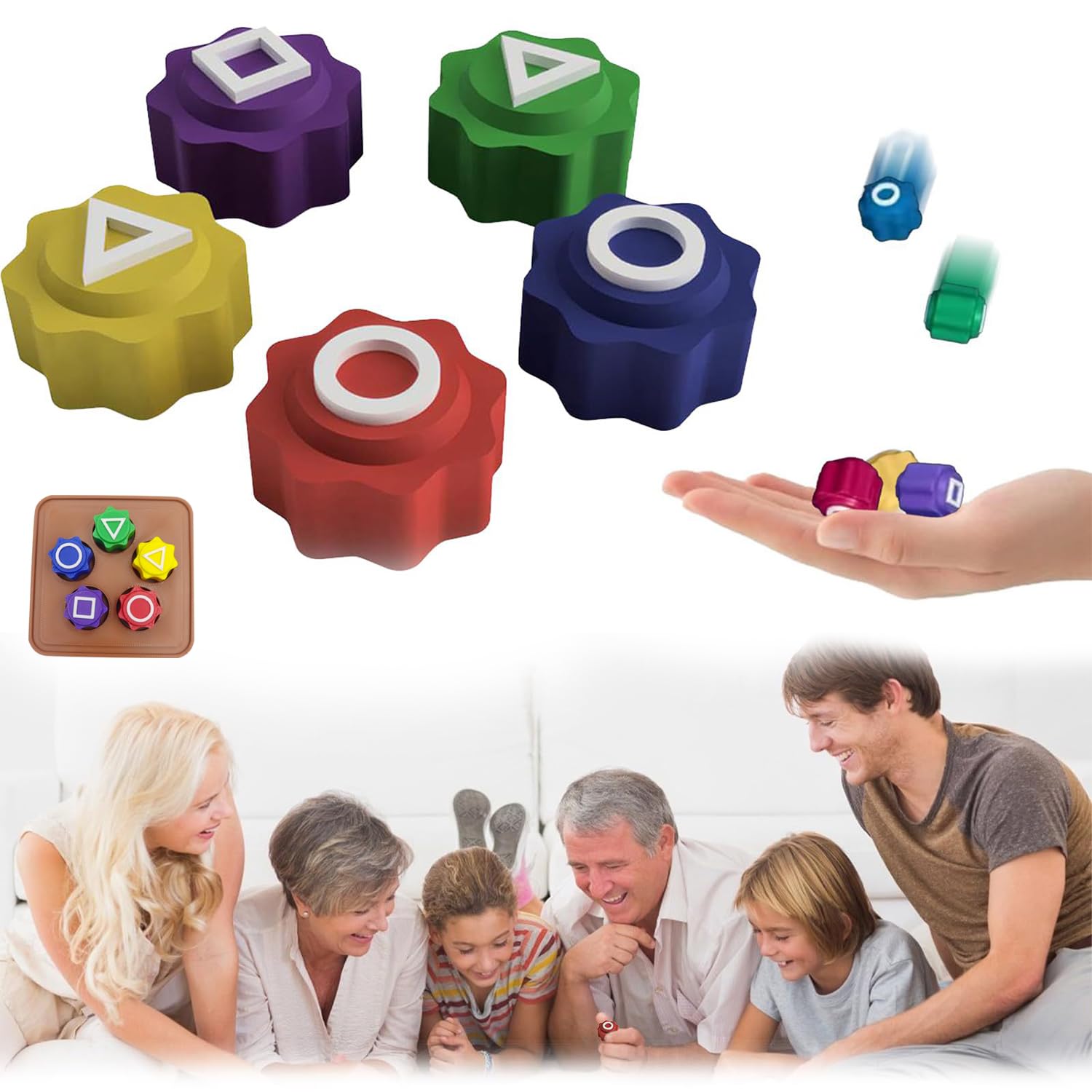 AWAVM Gonggi – Set De Juegos Tradicionales Coreanos Con 5 Juegos: Gonggi, Jebi Chagi, Paeng-y, Biseokchigi Y Ddakji, Portátil Y Familiar